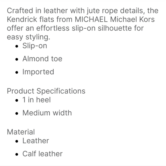 Michael Kors Kendrick Flats Admiral 7 NIB - Picture 8 of 8